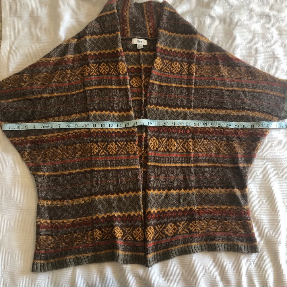 IKnit Multi Colored Open Cardigan - Picture 2 of 6
